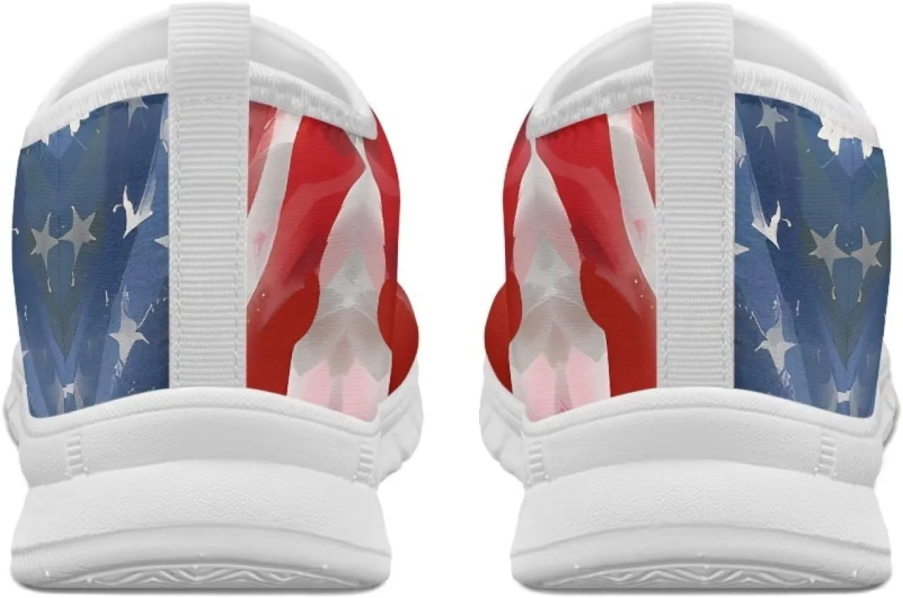 Men's Fashion Sneakers Slip On Walking Loafers Travel ShoesWhite Sole