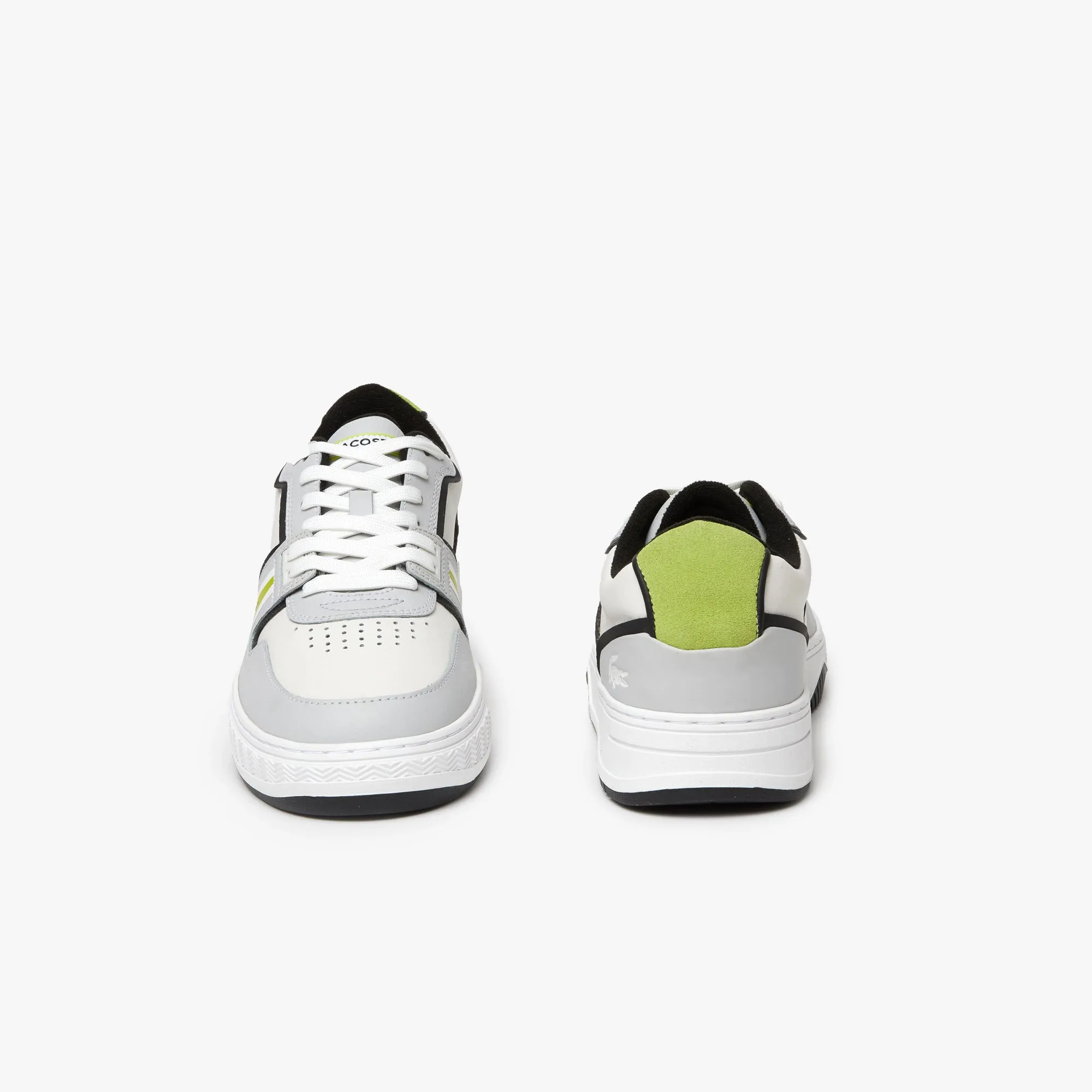 Men's Lacoste L001 Leather Sneakers - Light Grey/White 2Q5
