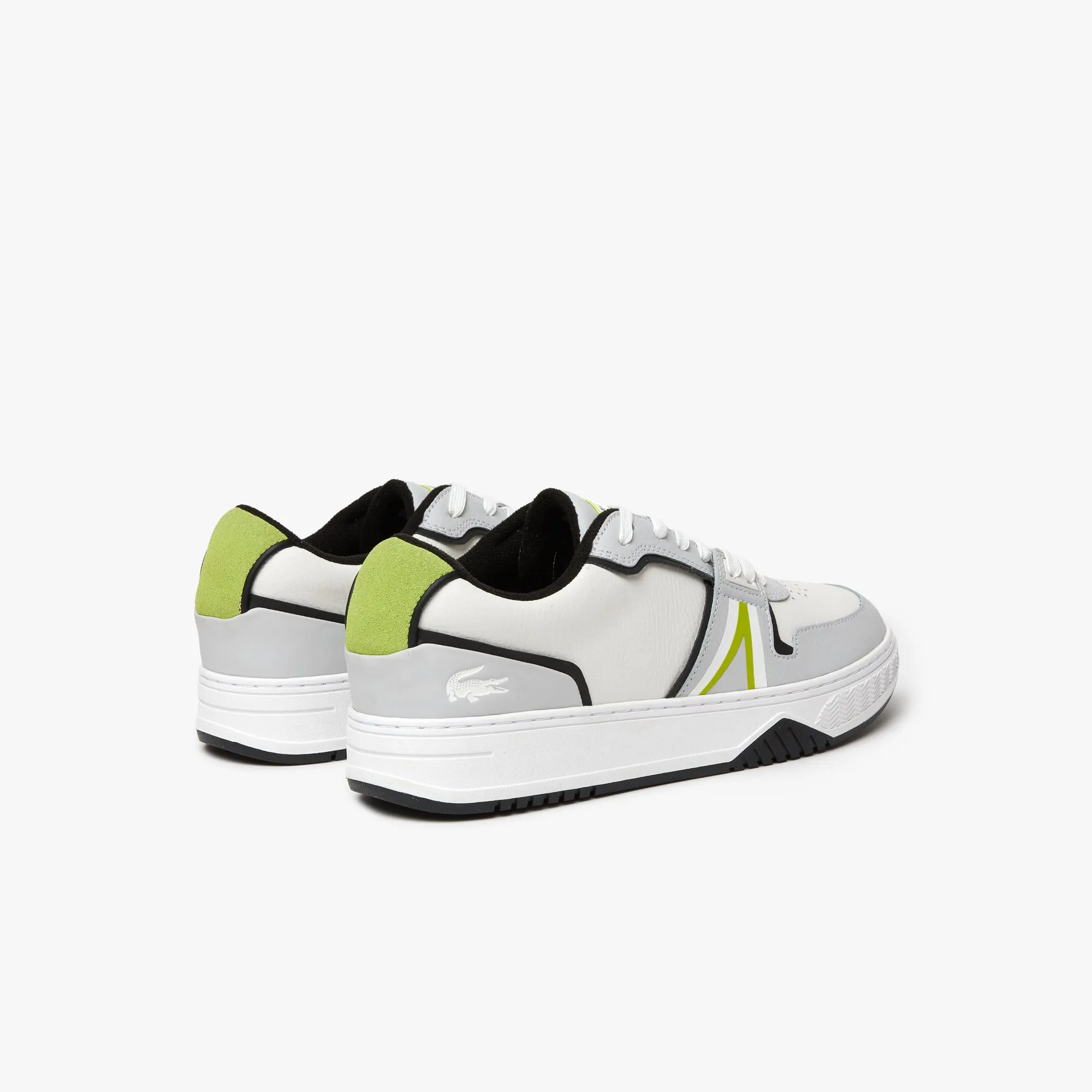 Men's Lacoste L001 Leather Sneakers - Light Grey/White 2Q5