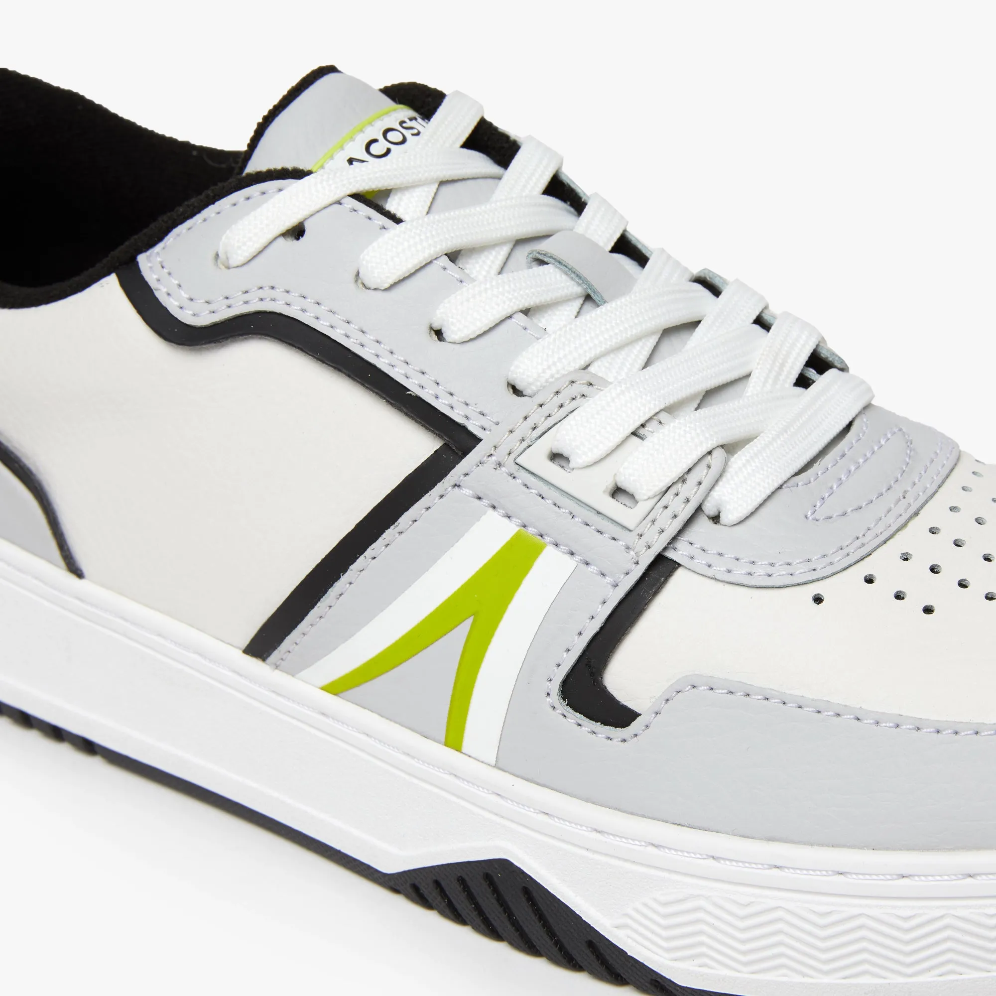 Men's Lacoste L001 Leather Sneakers - Light Grey/White 2Q5