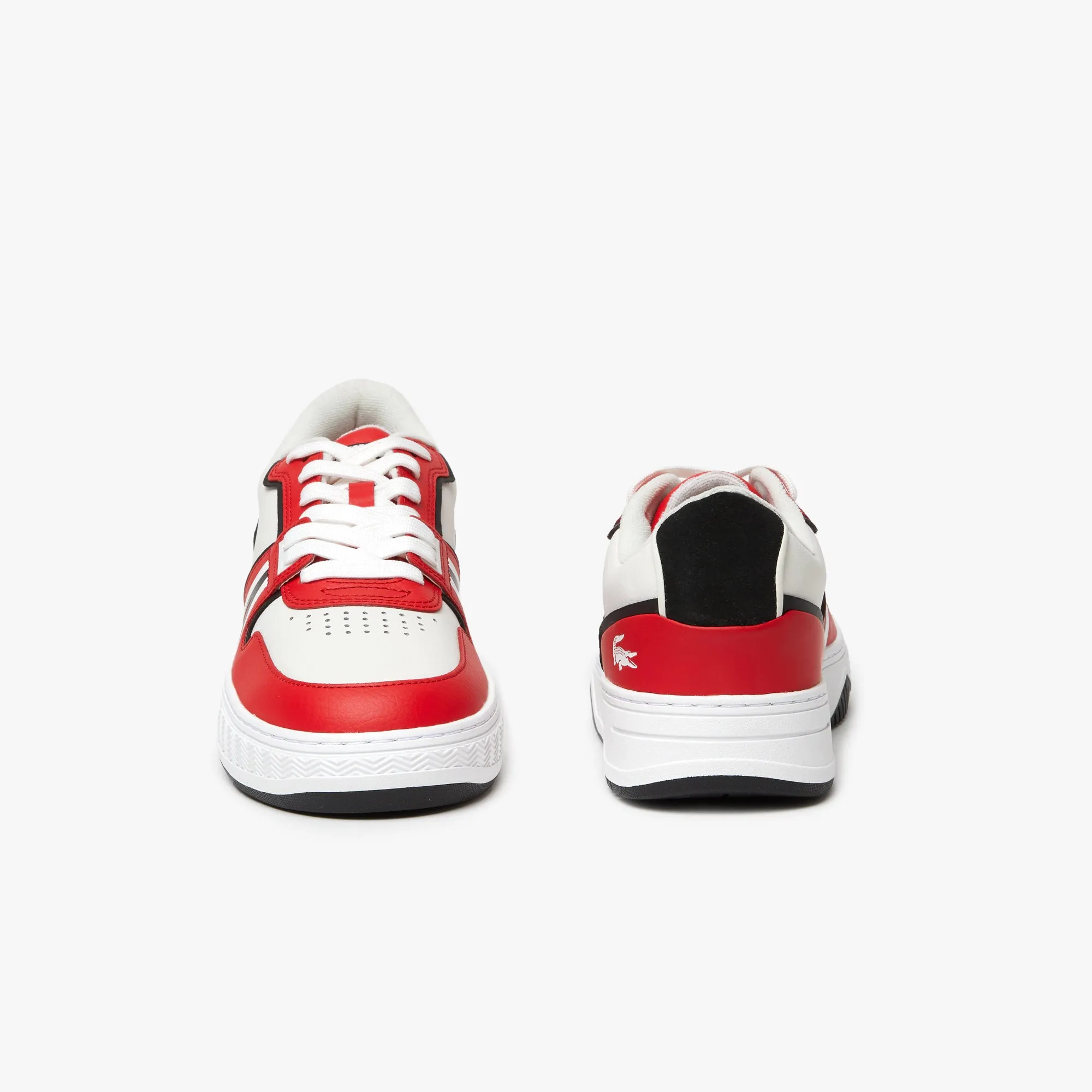 Men's Lacoste L001 Leather Sneakers - Red/White 17K