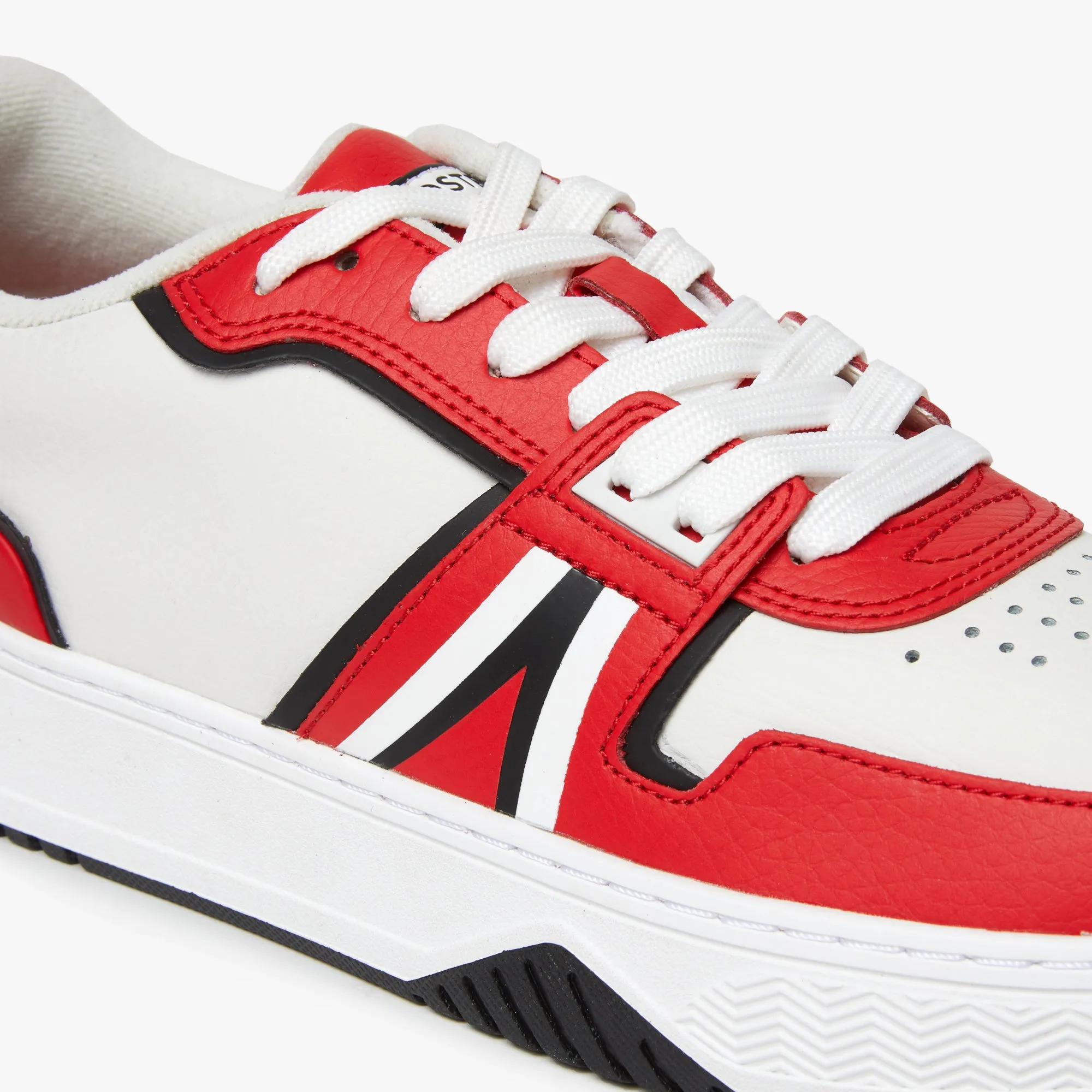 Men's Lacoste L001 Leather Sneakers - Red/White 17K