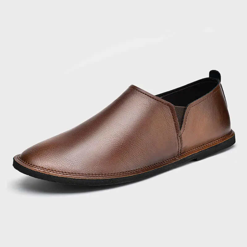 Men's Leather Loafers, Slip-On Dress Shoes