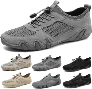 Men's Outdoor Mesh Off-Road Shoes for Summer, Lightweight and Casual, Slip-On Sports Shoes, Breathable and Non-Slip