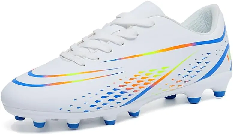 Men's Soccer Cleats Outdoor Indoor AG/FG/TF Professional Football Shoes Low-Top Non-Slip Lightweight Breathable Youth Boys Athletic Training Sneakers