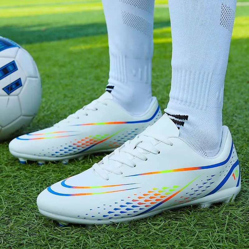 Men's Soccer Cleats Outdoor Indoor AG/FG/TF Professional Football Shoes Low-Top Non-Slip Lightweight Breathable Youth Boys Athletic Training Sneakers