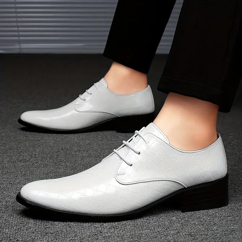Men's Stylish Lace Up Rubber Sole Dance Floor Dress Shoes