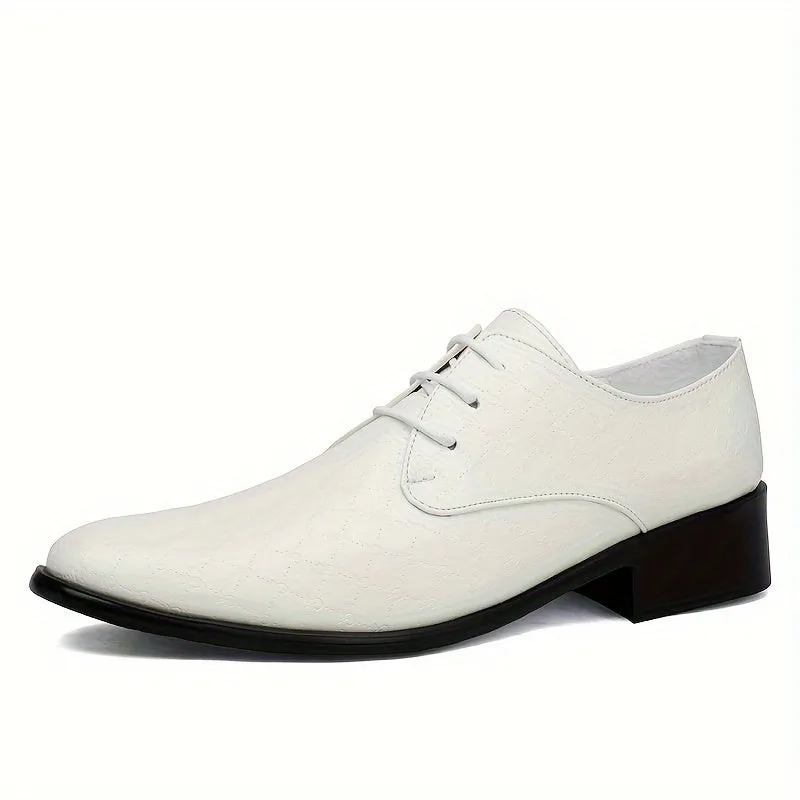 Men's Stylish Lace Up Rubber Sole Dance Floor Dress Shoes