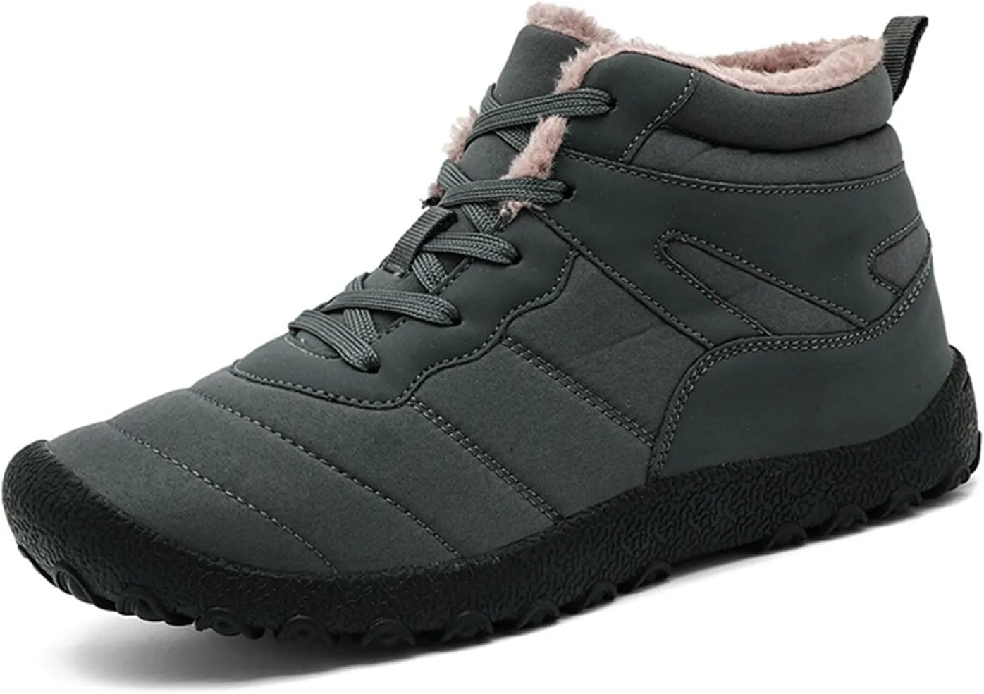 Mens Work Boots Waterproof Hiking Sneakers Ankle Ladies Womens Safety Shoes Business Casual Waterproof Outdoor Shoes Lightweight Hike Grounded Footwear