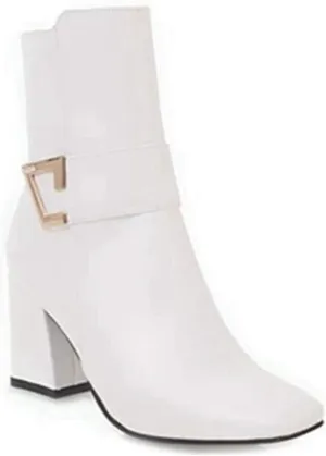 MIOKE Women's Fashion Waterproof Rain Ankle Boots Low Heel Zipper Chelsea Booties Dressy Dressy Short Boot