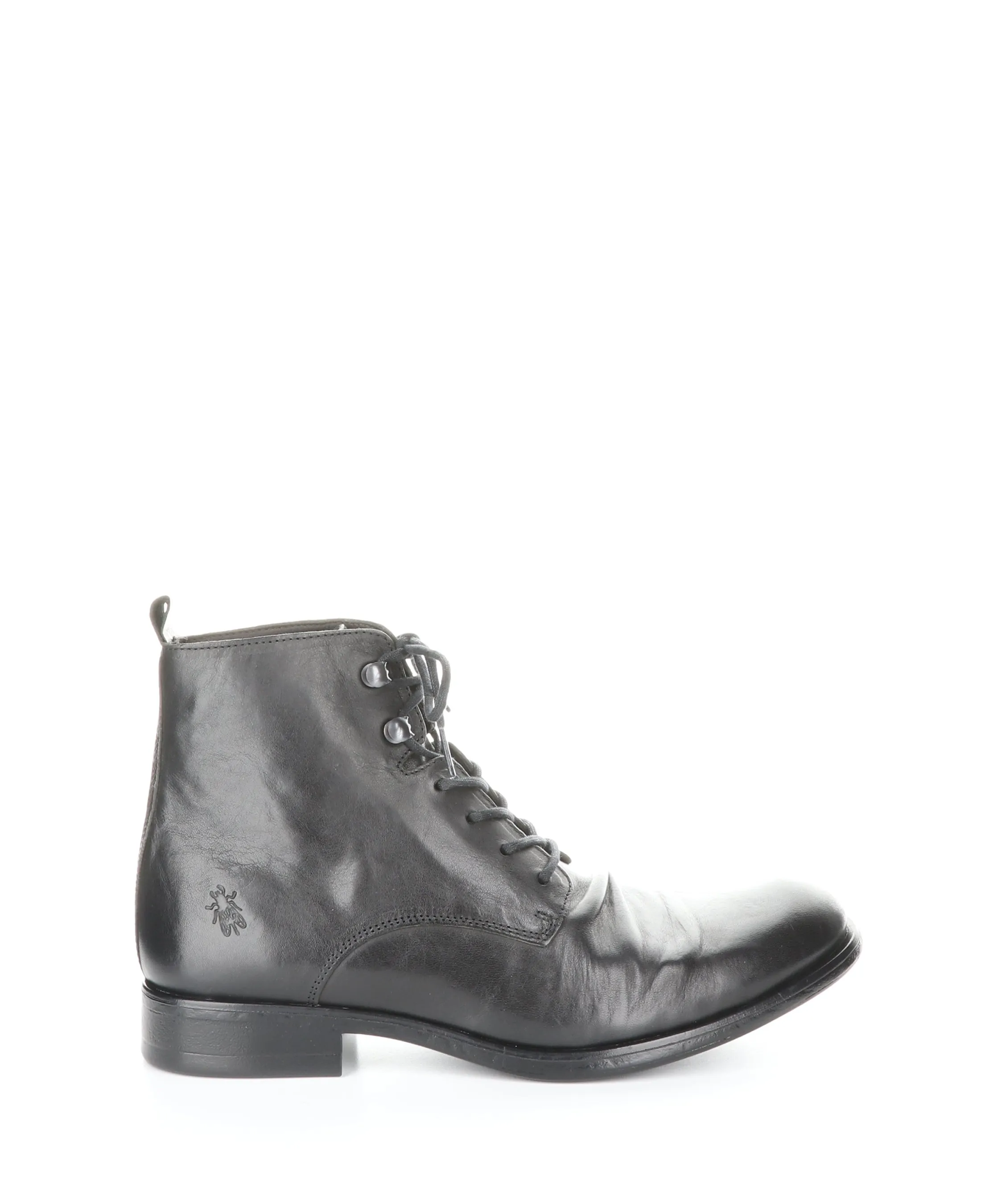 MYKE660FLY Black Round Toe Boots