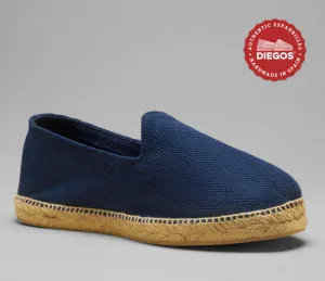 navy herringbone