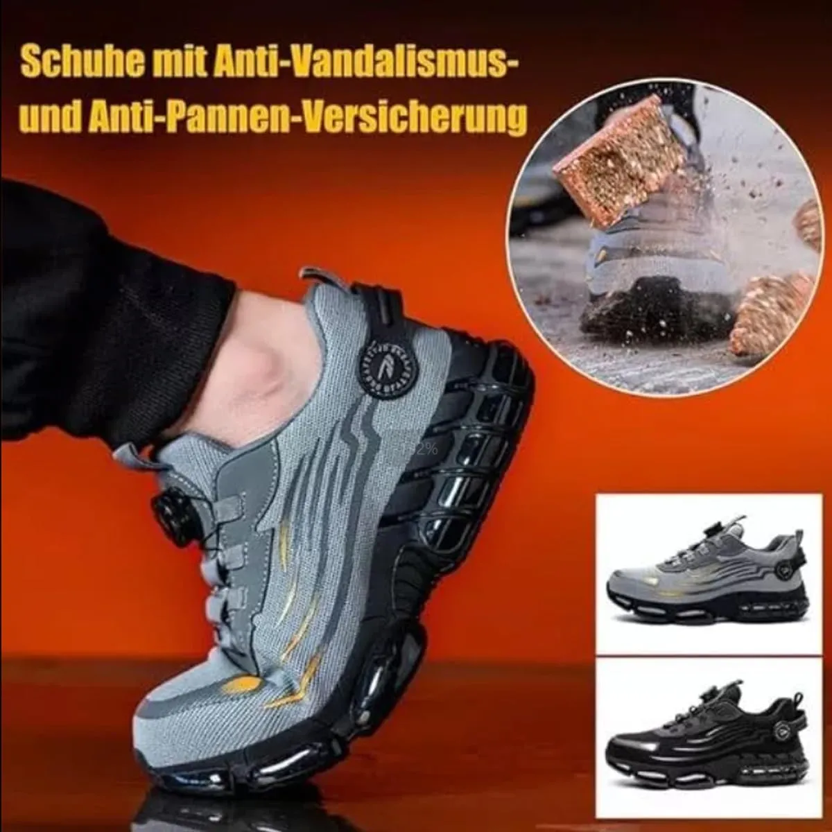Noozier Safety Shoes, Noozier Safety Shoes Mens Steel Toe, Lightweight and Breathable, Suitable for Industrial and Construction Industries, Puncture-Proof