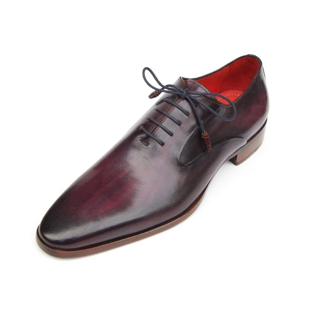 Paul Parkman Men's Plain Toe Oxfords Purple Shoes (ID#019-PURP)