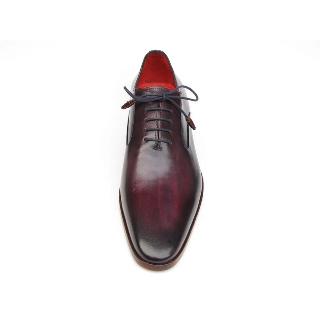 Paul Parkman Men's Plain Toe Oxfords Purple Shoes (ID#019-PURP)