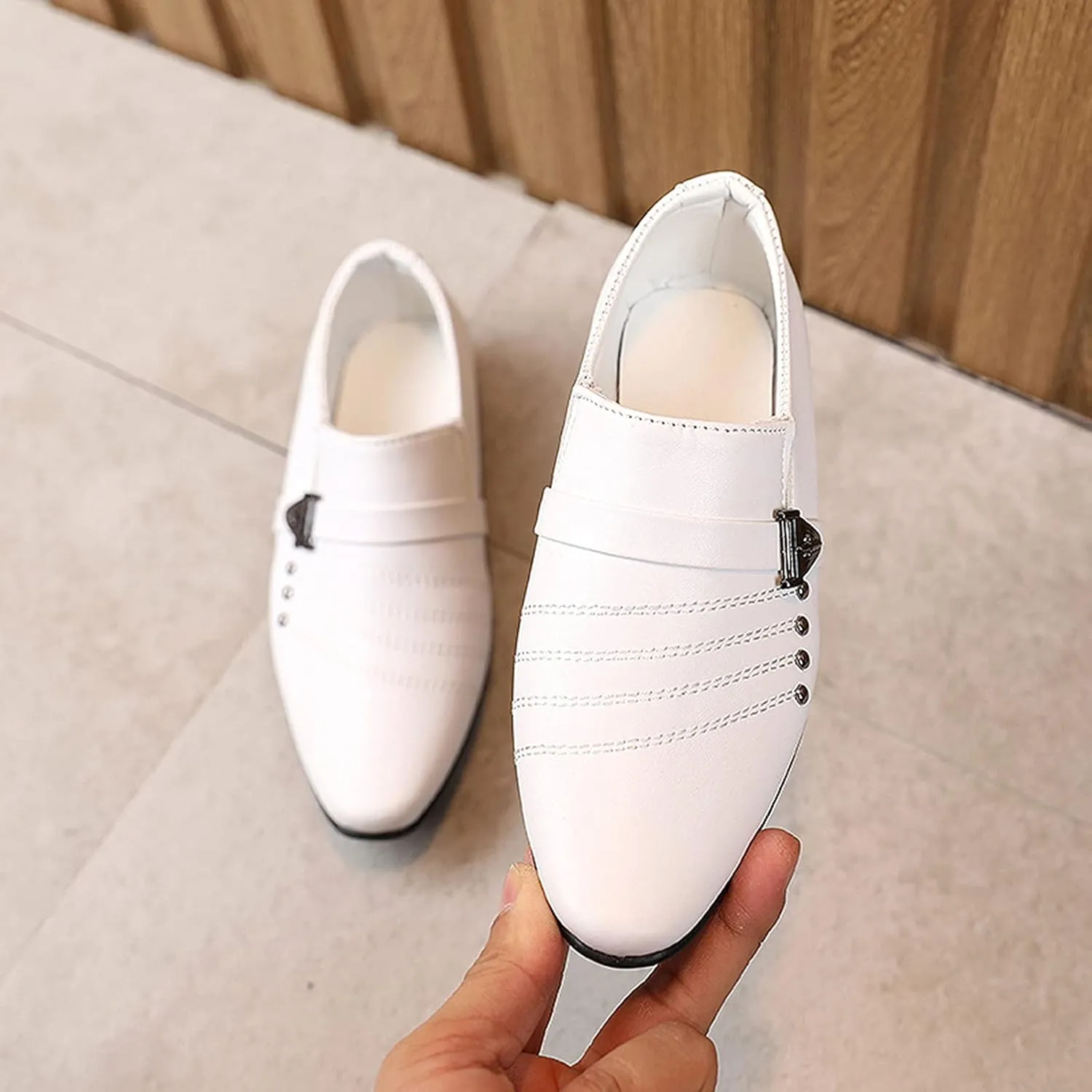 Perform Casual British Leather Shoes Boys Toddler Student Baby Children Boy's shoes