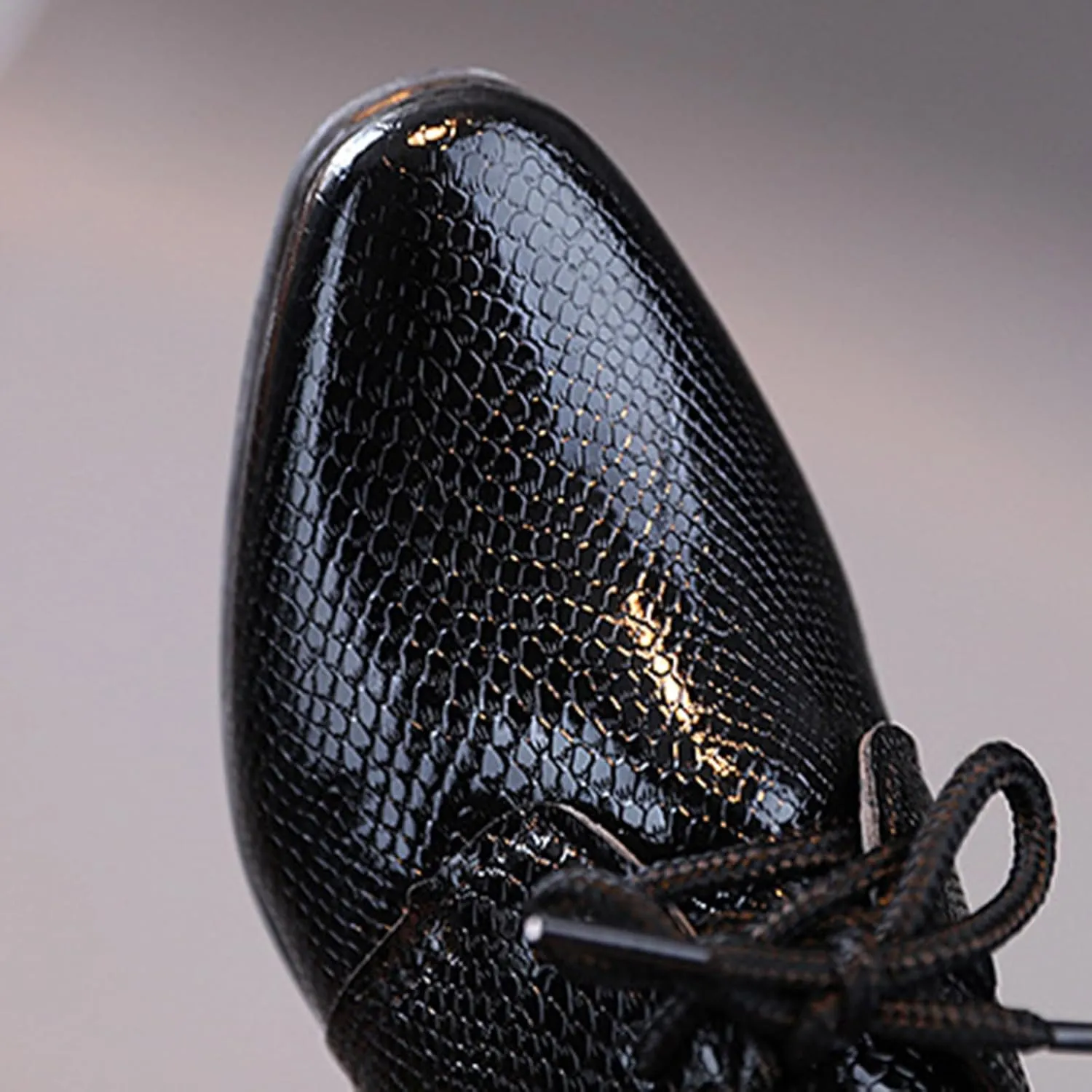 Pointed Toe Dress Shoes for Boys Toddler Kids British Style Dressy Leather Shoes Formal Casual Wedding School Loafers