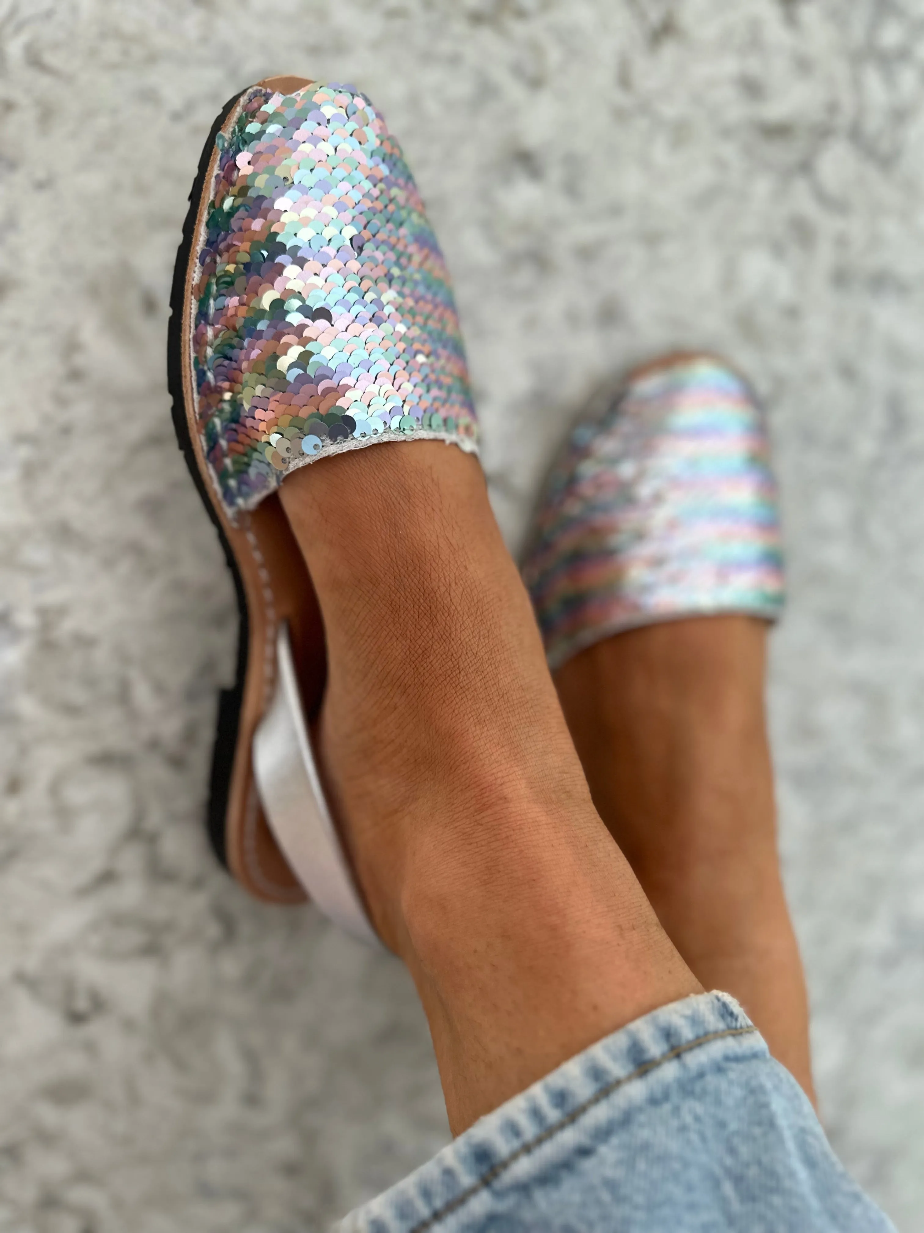Press Sample Mermaid Sequin Avarcas