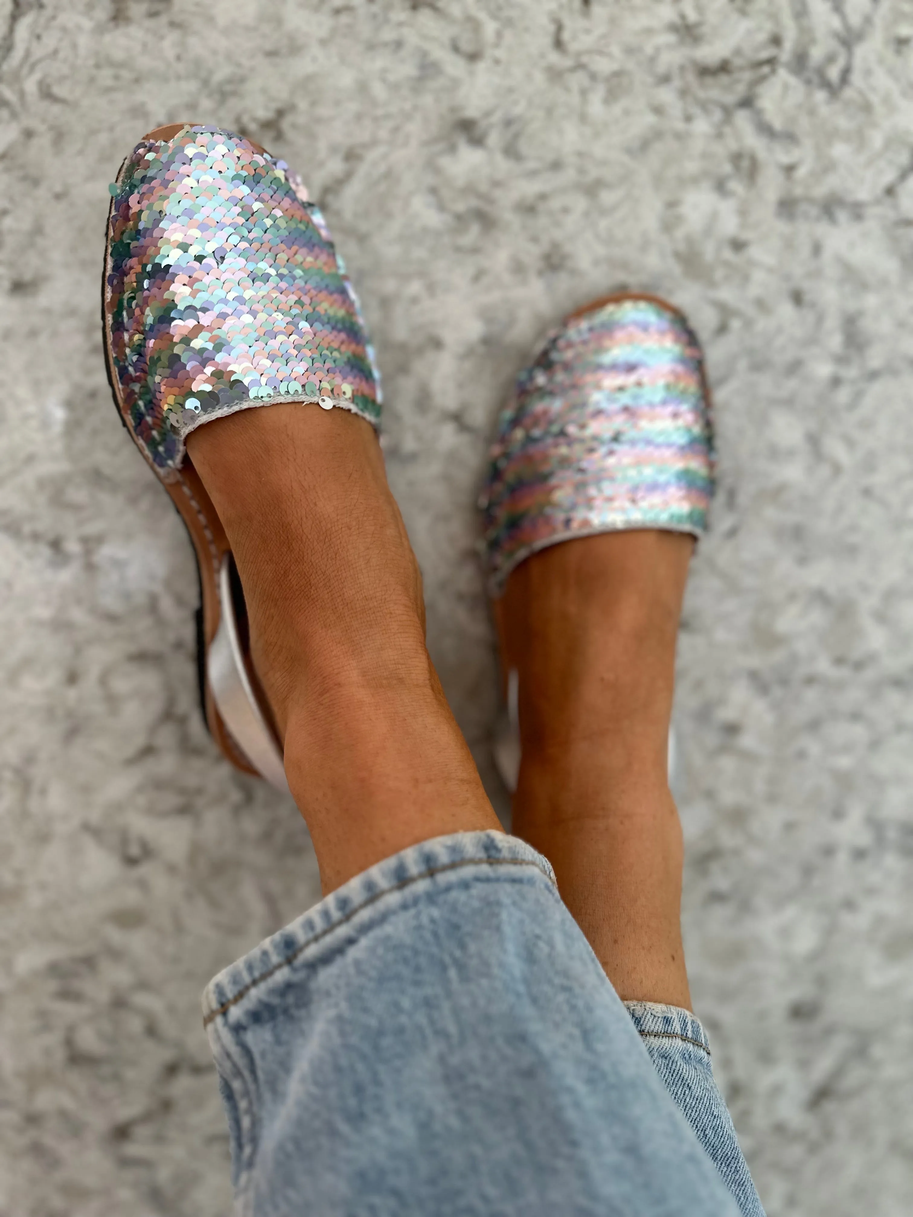 Press Sample Mermaid Sequin Avarcas
