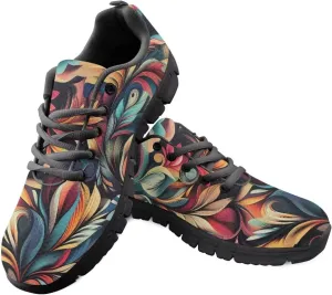 Running Sneakers for Women Soft Lace-Up Tennis Sneakers for Ladies Low-Top Anti-Skid Outdoor Workout Hiking Shoes for Teen Girls US 5-12