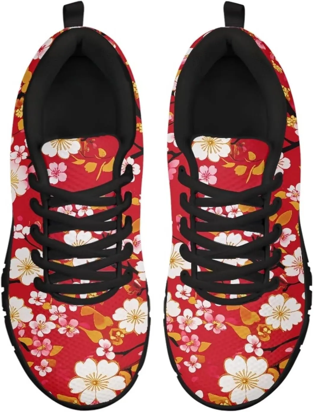Running Sneakers for Women Soft Lace-Up Tennis Sneakers for Ladies Low-Top Anti-Skid Outdoor Workout Hiking Shoes for Teen Girls US 5-12