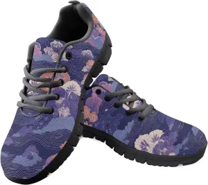Running Sneakers for Women Soft Lace-Up Tennis Sneakers for Ladies Low-Top Anti-Skid Outdoor Workout Hiking Shoes for Teen Girls US 5-12