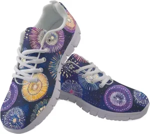 Running Women's Sneakers Cozy Lightweight Workout Non-Slip Walking Sneakers for Womens Lace-Up Breathable Mesh Tennis Shoes for Ladies US 5-12