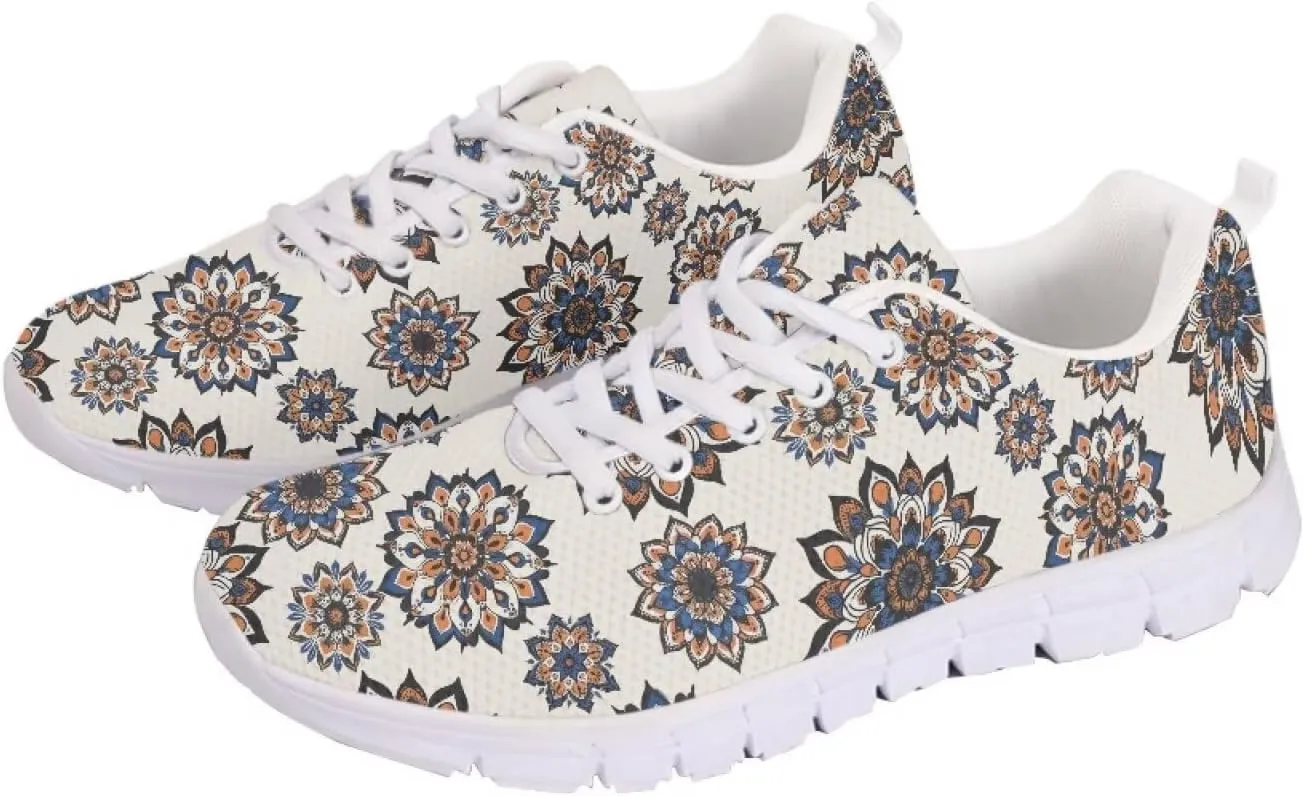 Running Women's Sneakers Cozy Lightweight Workout Non-Slip Walking Sneakers for Womens Lace-Up Breathable Mesh Tennis Shoes for Ladies US 5-12