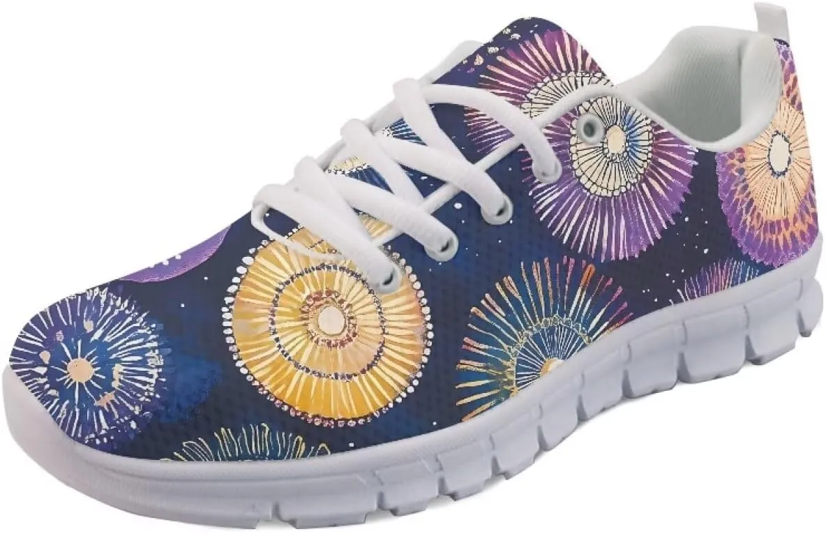 Running Women's Sneakers Cozy Lightweight Workout Non-Slip Walking Sneakers for Womens Lace-Up Breathable Mesh Tennis Shoes for Ladies US 5-12