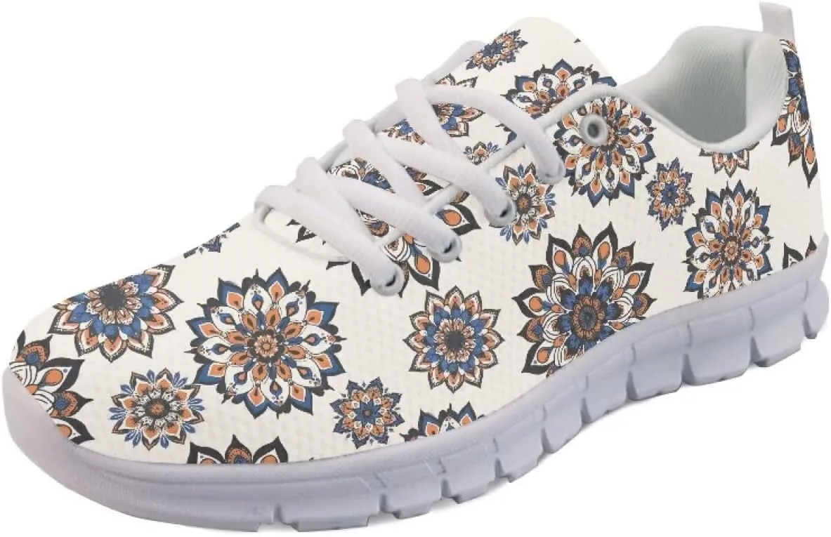 Running Women's Sneakers Cozy Lightweight Workout Non-Slip Walking Sneakers for Womens Lace-Up Breathable Mesh Tennis Shoes for Ladies US 5-12