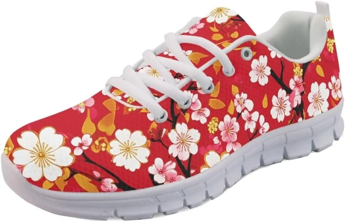 Running Women's Sneakers Cozy Lightweight Workout Non-Slip Walking Sneakers for Womens Lace-Up Breathable Mesh Tennis Shoes for Ladies US 5-12