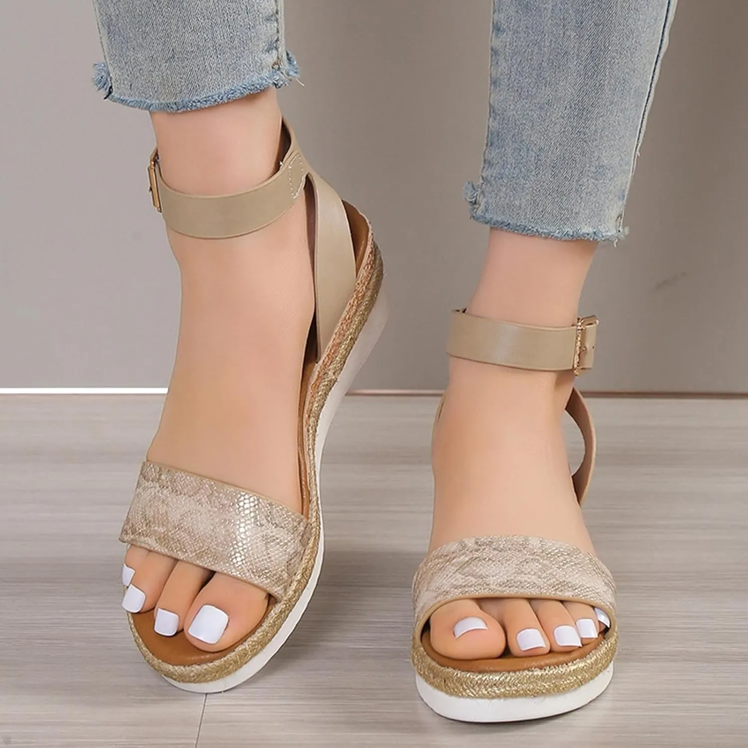Sandals For Women Open Toes Teen Slippers For Girls Beach Sandal Platform Flats Adjustable Buckle Soft School Shoes