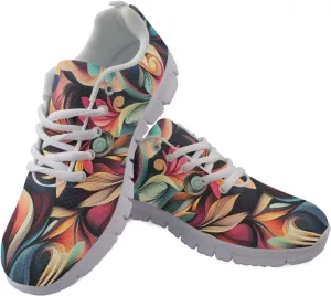 Shoes Women Casual Cozy Tennis Walking Athletic Sneakers Workout Lace-Up Breathable Lightweight Shoes for Ladies US 5-12