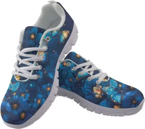 Sneakers Women Comfortable Lace Up Flat Athletic Workout Hiking Shoes Women Non-Slip Holiday Exercise Running Sneakers Ladies US 5-12
