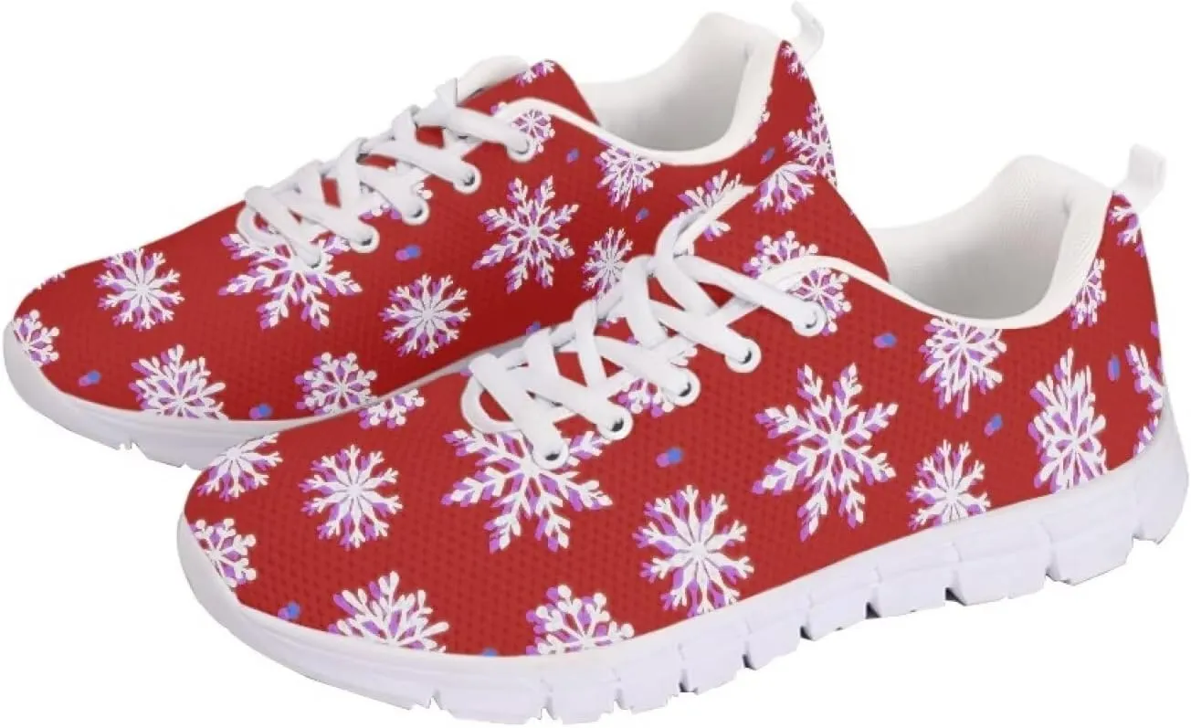 Sneakers Women Comfortable Lace Up Flat Athletic Workout Hiking Shoes Women Non-Slip Holiday Exercise Running Sneakers Ladies US 5-12