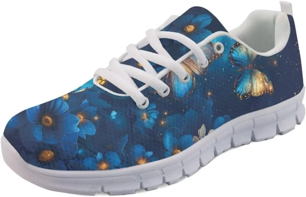 Sneakers Women Comfortable Lace Up Flat Athletic Workout Hiking Shoes Women Non-Slip Holiday Exercise Running Sneakers Ladies US 5-12