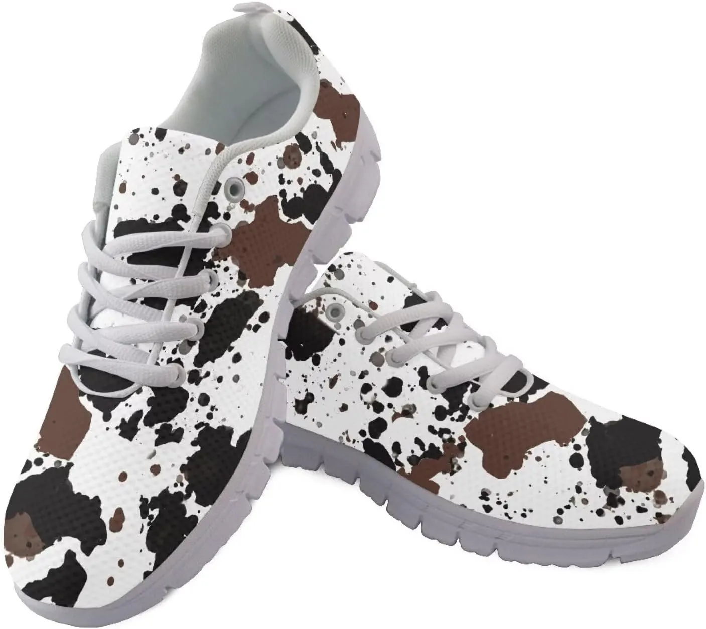 Sneakers Women Comfortable Lace Up Flat Athletic Workout Hiking Shoes Women Non-Slip Holiday Exercise Running Sneakers Ladies US 5-12
