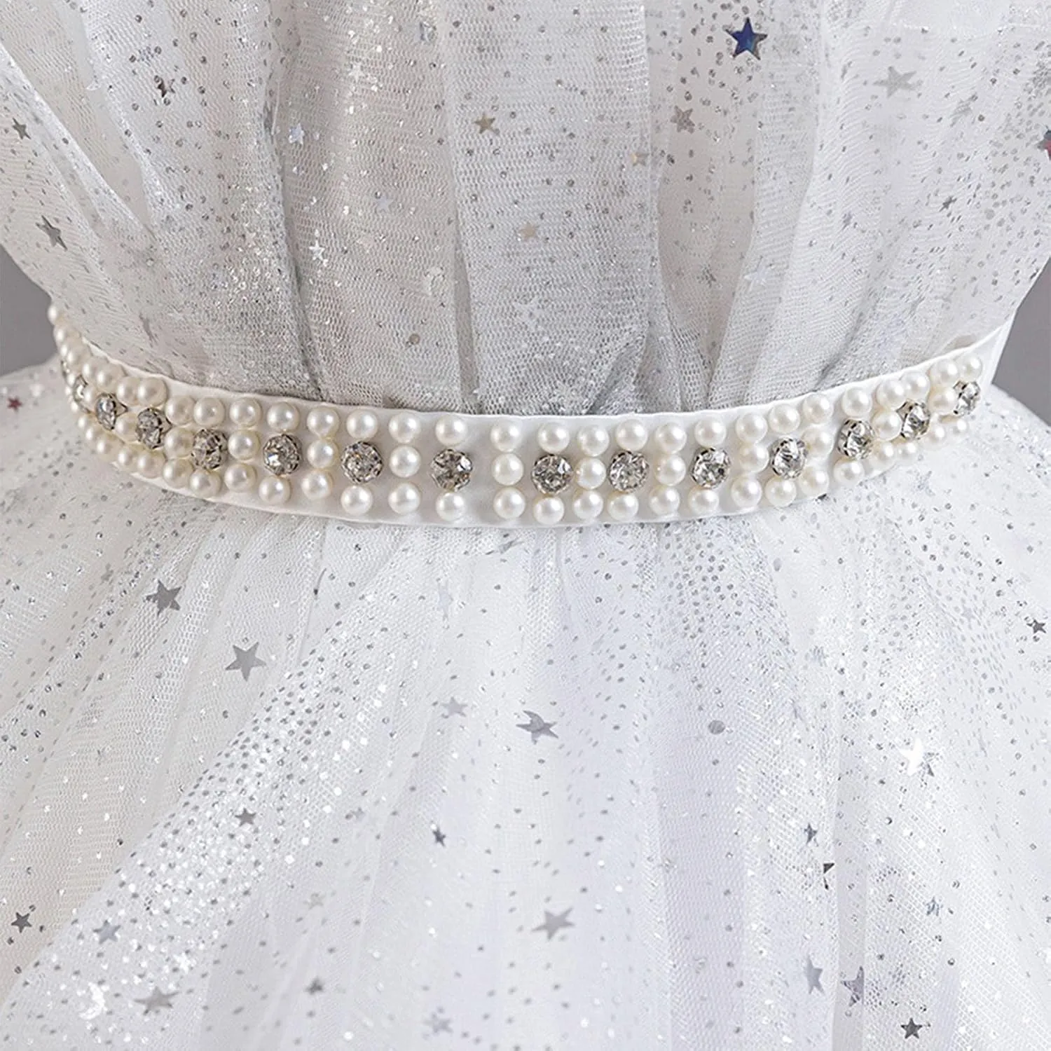 Sparkly Princess Dress for Girls Trendy Luxury Sequin Floor Length Flower Dresses Wedding Party Bridesmaid Gown 3-14T