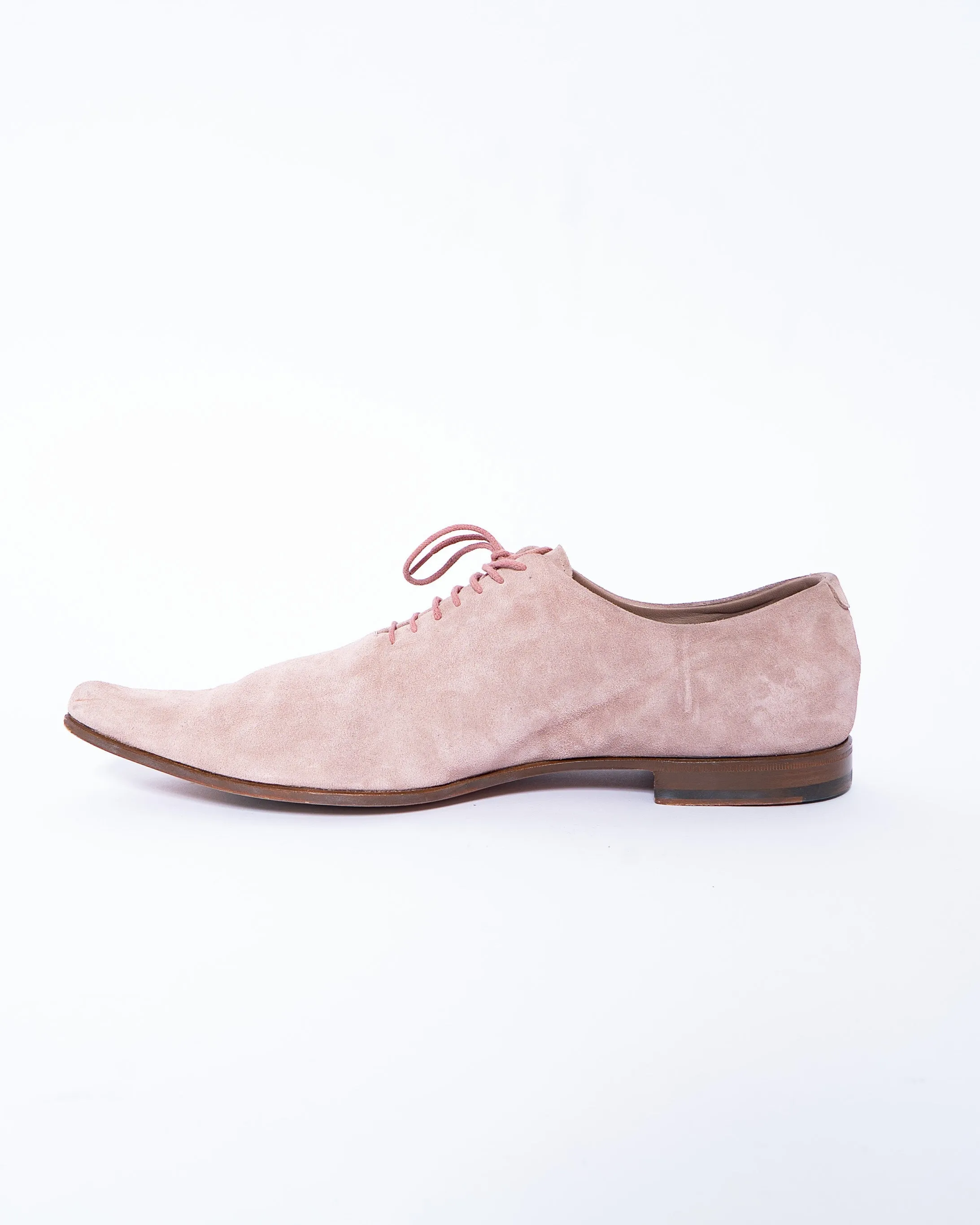 SS15 Pale Pink Suede Derbies