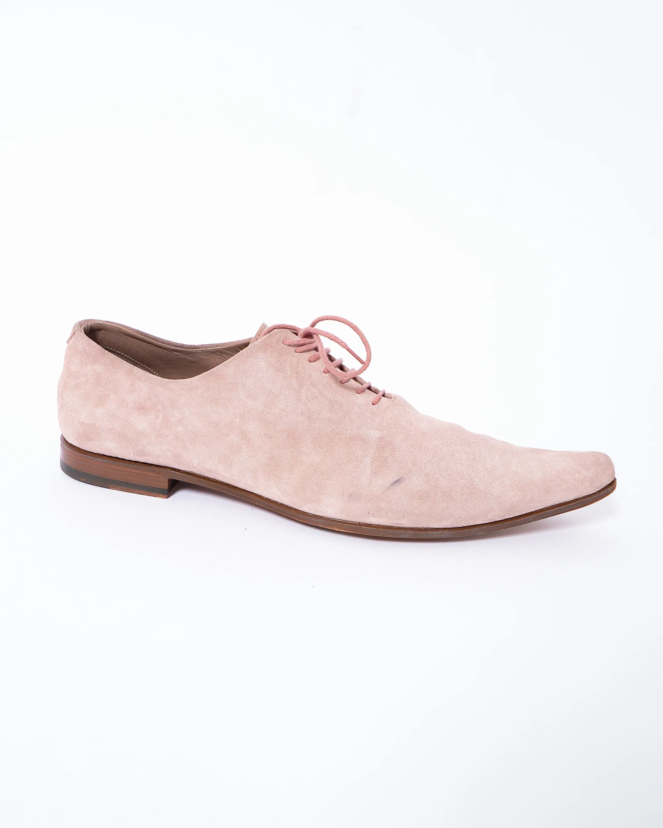 SS15 Pale Pink Suede Derbies