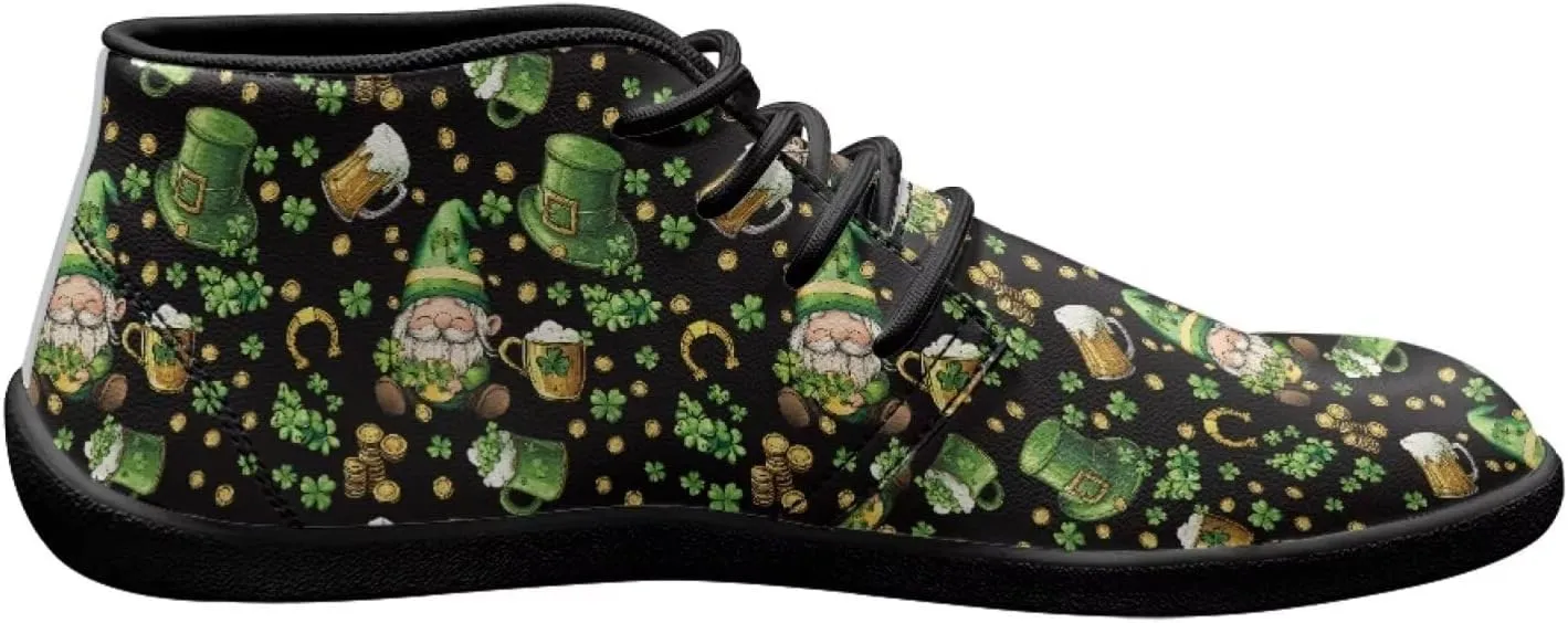 St. Patrick's Day Wide Toe Box Barefoot Shoes for Men Walking Sneaker Stylish Non Slip Zero Drop Sole Running Footwear