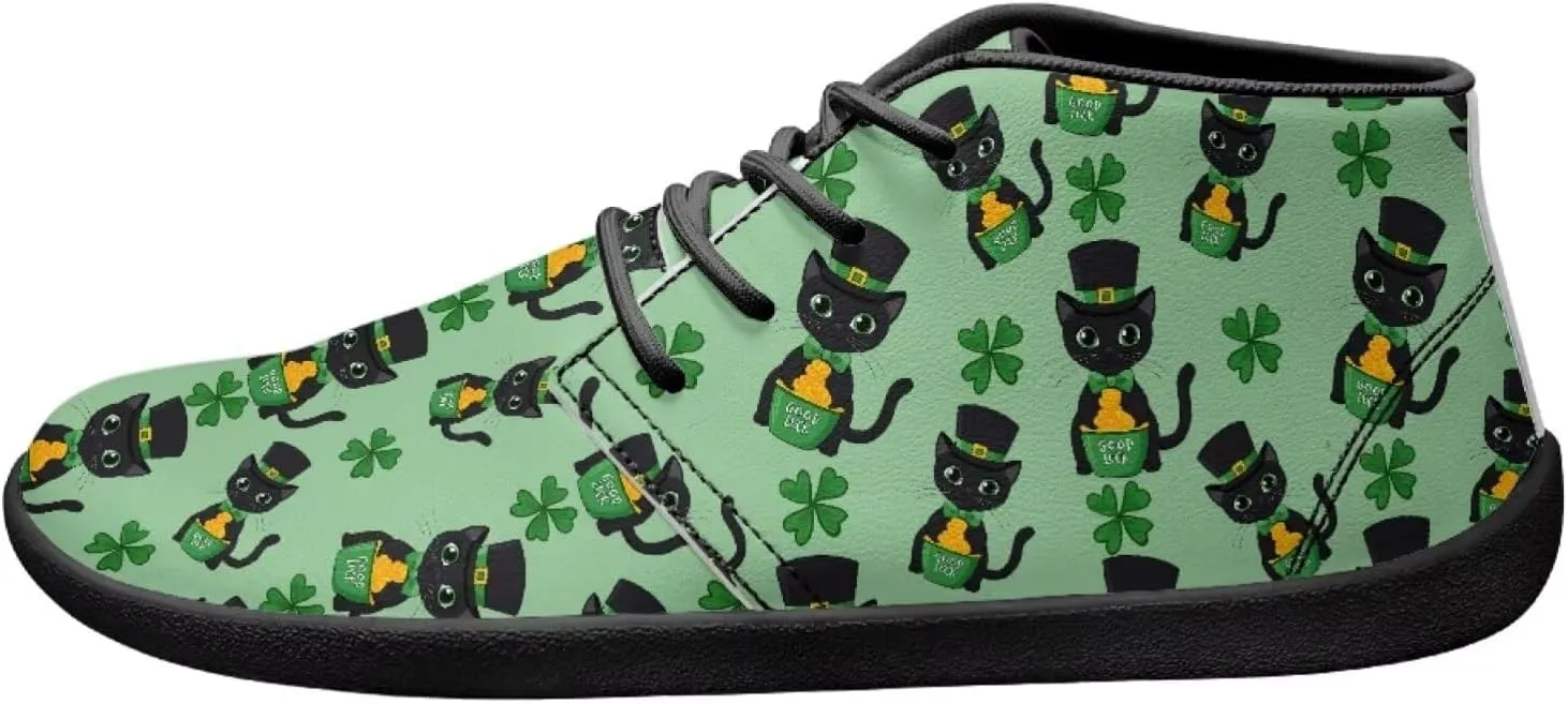 St. Patrick's Day Wide Toe Box Barefoot Shoes for Men Walking Sneaker Stylish Non Slip Zero Drop Sole Running Footwear