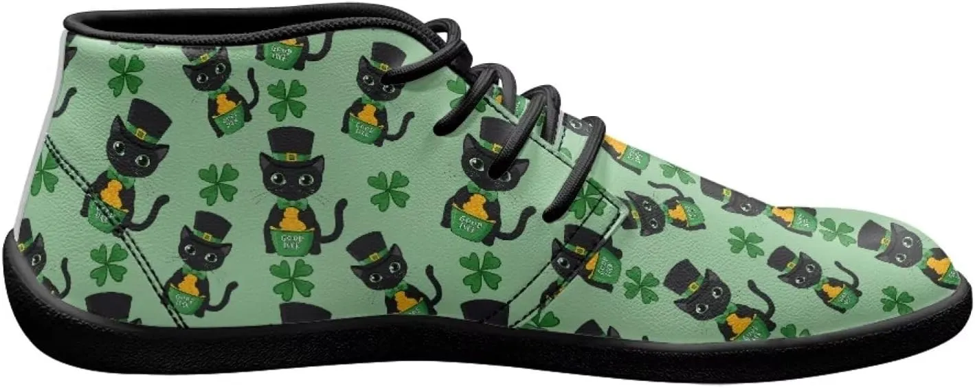 St. Patrick's Day Wide Toe Box Barefoot Shoes for Men Walking Sneaker Stylish Non Slip Zero Drop Sole Running Footwear