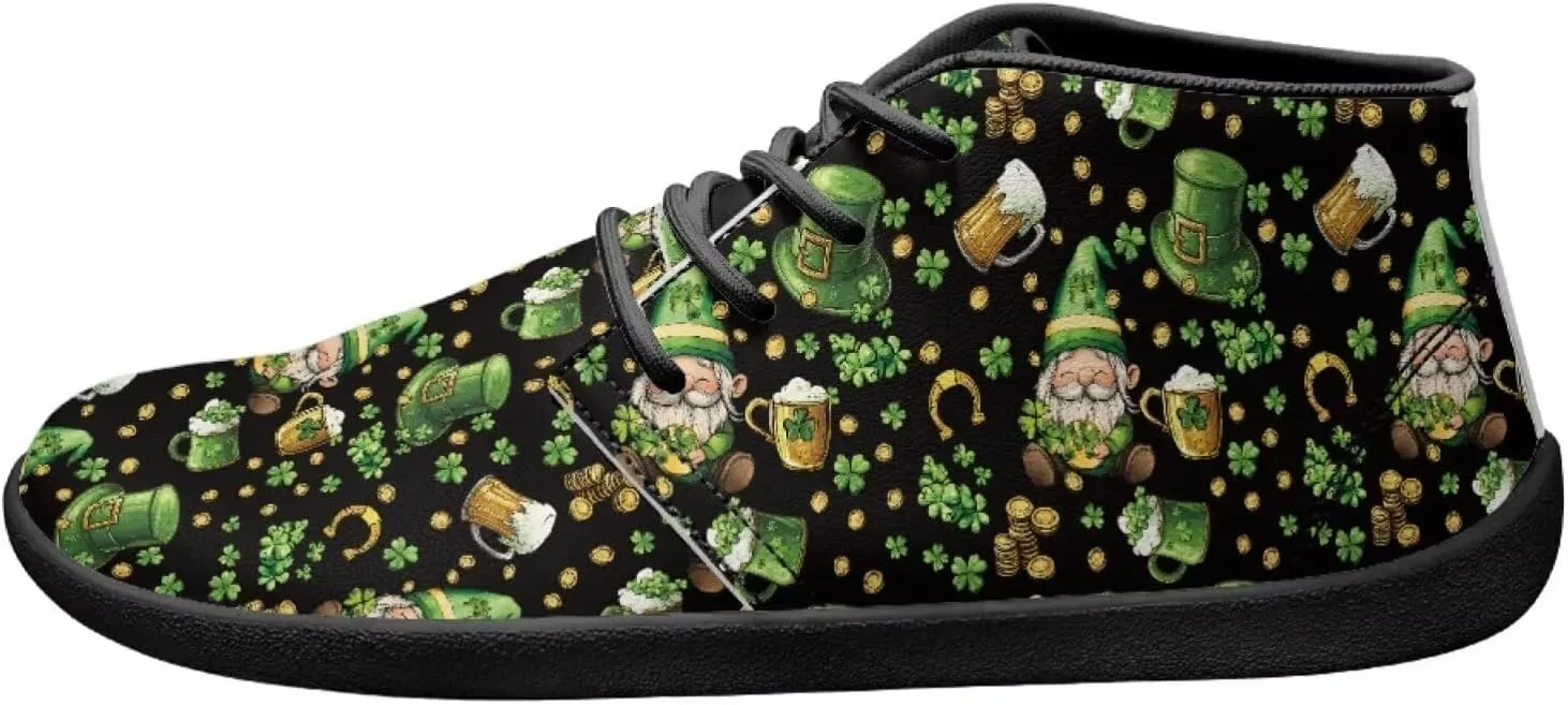 St. Patrick's Day Wide Toe Box Barefoot Shoes for Men Walking Sneaker Stylish Non Slip Zero Drop Sole Running Footwear