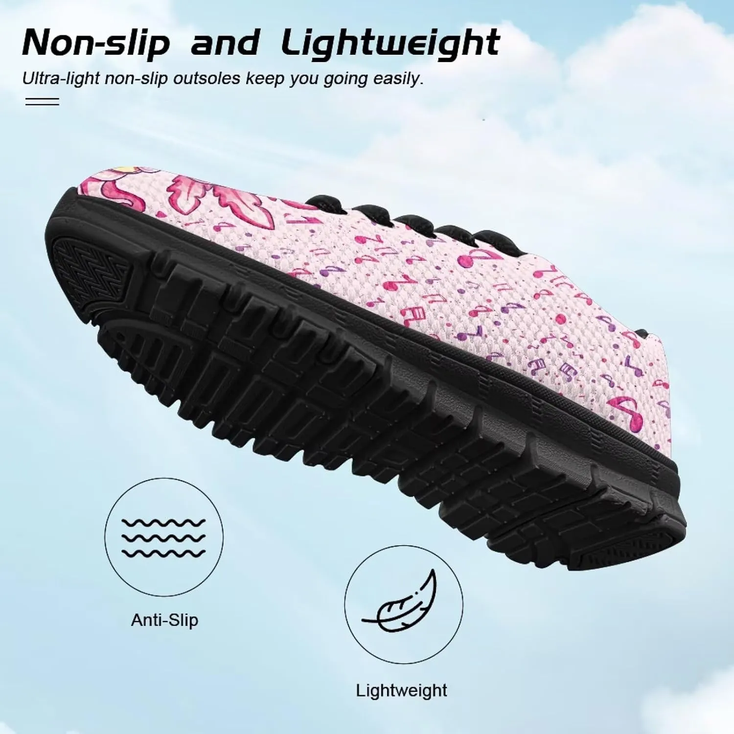 Stylish Breathable Tennis Sneakers Indoor Anti-Skid Shoes for Boys Girls Lightweight Cozy Rubber Sole Anti-Skid Shoes for Travel US Little Kid 11-13 Big Kid 1-5 Black Sole