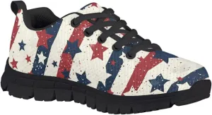 Stylish Breathable Tennis Sneakers Indoor Anti-Skid Shoes for Boys Girls Lightweight Cozy Rubber Sole Anti-Skid Shoes for Travel US Little Kid 11-13 Big Kid 1-5 Black Sole