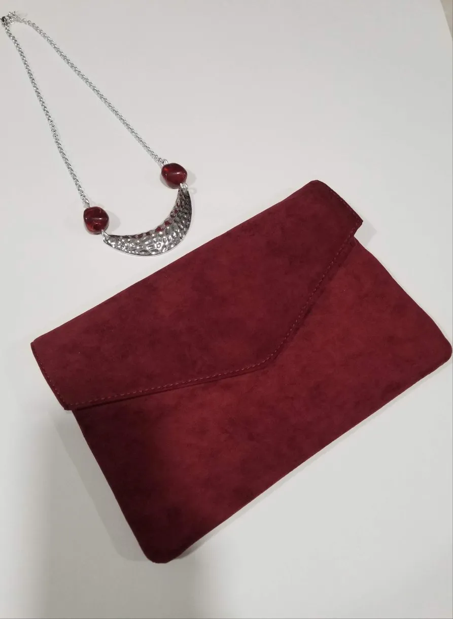 Suede Clutch