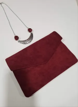 Suede Clutch