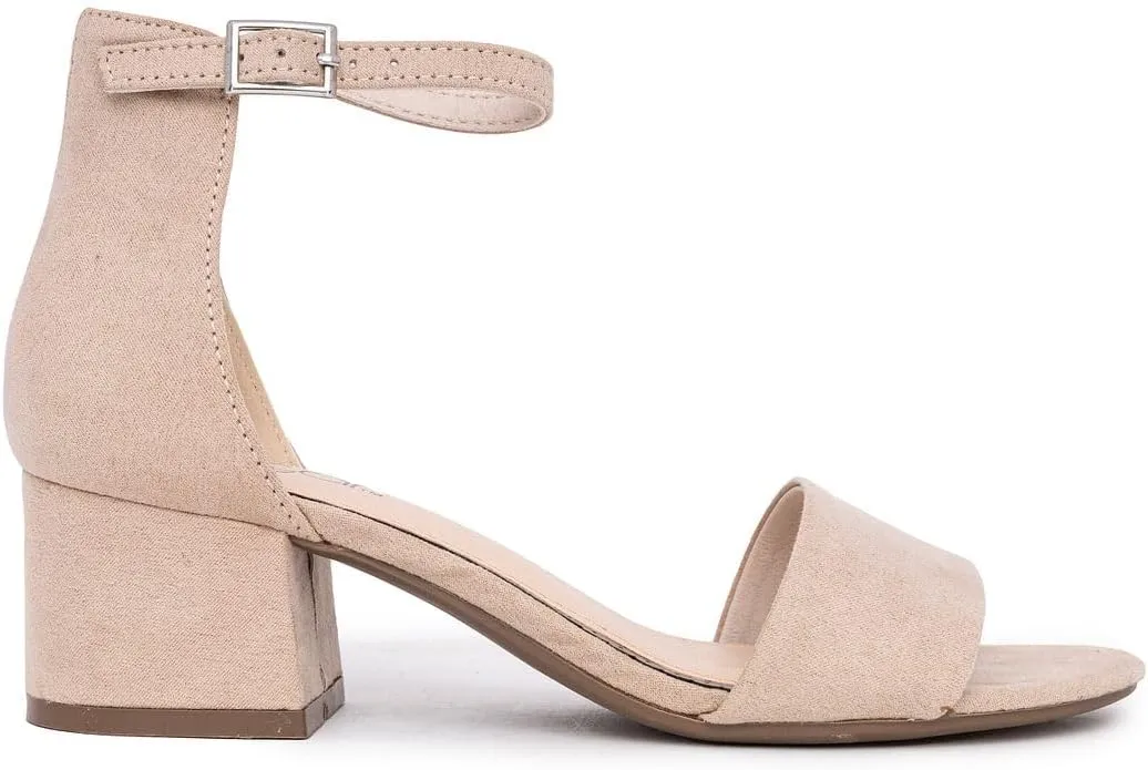 Sugar Women's Block Heel Sandals  Open Toe, Ankle Strap, Comfortable Dress Shoes for Weddings & Casual Wear