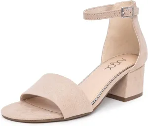 Sugar Women's Block Heel Sandals  Open Toe, Ankle Strap, Comfortable Dress Shoes for Weddings & Casual Wear